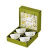 Pastoral Ceramic Tableware Gift Set: Rice Bowl, Spoon, and Chopsticks