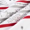 Christmas bedding 180x200 COTTON FLANNEL WITH FLUFF, Christmas trees, gray background