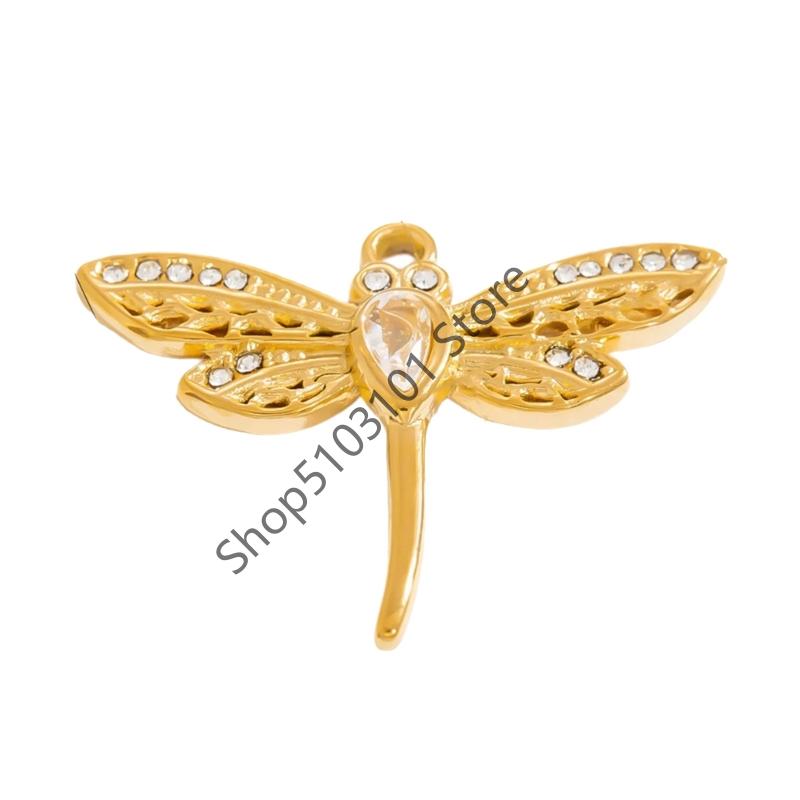 Gold Ocean Animal Turtle Shell Conch Starfish Diy Charms For Jewelry Making Bulk Stainless Steel Charm Pendant Necklace Making