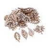 Craft Materials Wooden Hanging Decoration Leaves Shapes Unfinished Wood Pieces for Home and Scrapbooking