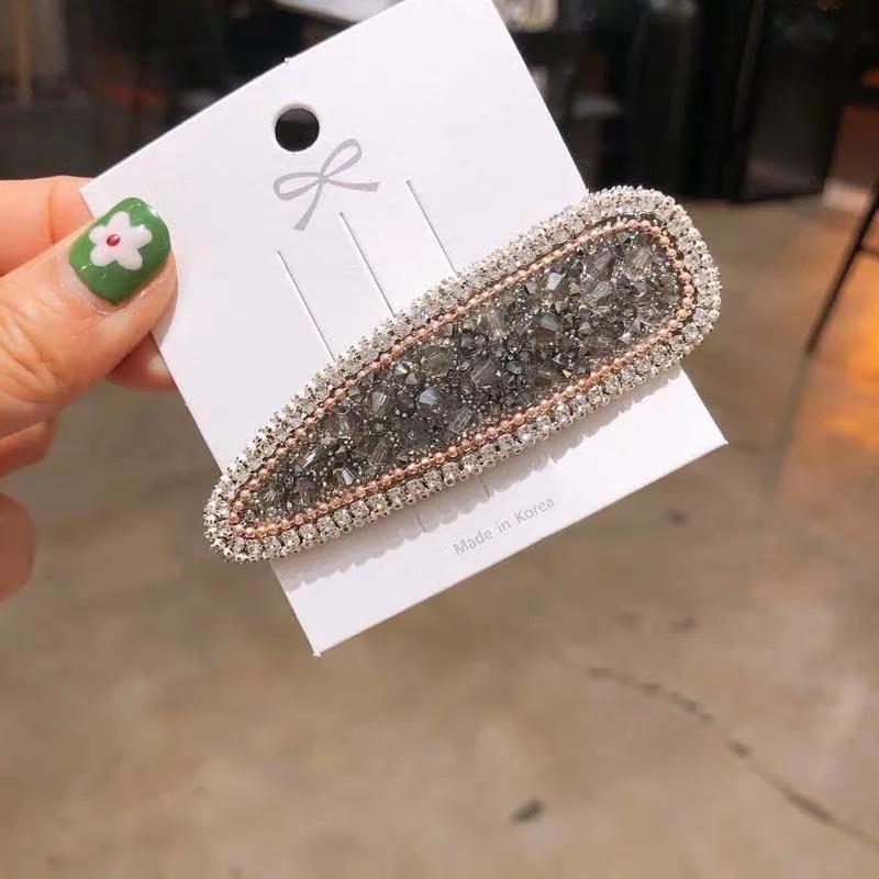 

1 шт. Ins Квадратные заколки для волос в виде капли воды с блестящими кристаллами, головные уборы для женщин, девушек, заколки для волос со стразами, шпильки, заколка-автомат, аксессуары для волос