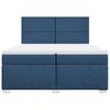 Vidaxl Letto Continentale Con Materasso, Blu, Tessuto 200X200 Cm