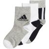 Socks 3 Pack Black White Gray Kids' ED8642