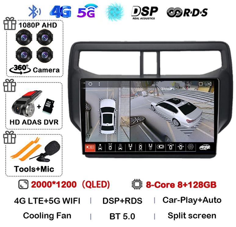 Android 14 Auto Car Radio For Toyota Rush Daihatsu Terios 2017 2018 2019 2020 Multimedia GPS Navigation Stereo Player Head Unit