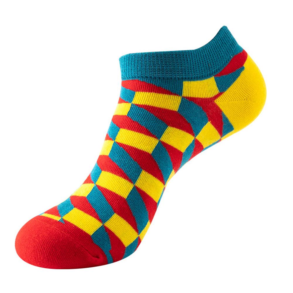 Fashion Funny Men's Hip Hop Harajuku Cartoon Cotton  Fruit Animal Beer Food Happy Casual Business Short Socks Gift Dropship