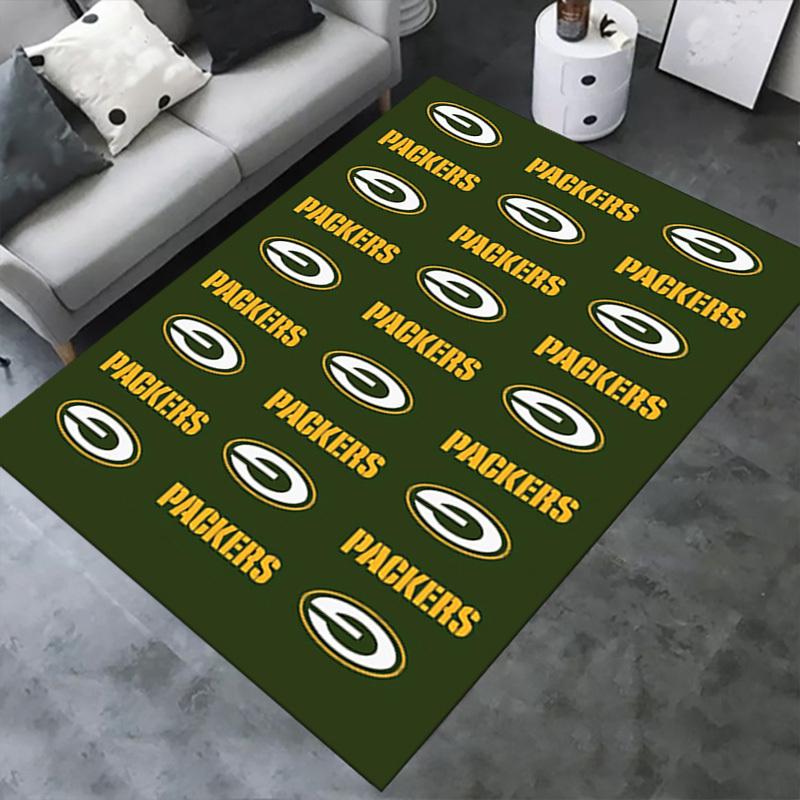 Office Carpet Green Bay Packers Logo Patterned, Sofa Rug, Chair Mat Protection