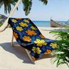 Golden autumn leaf symphony Print beach towel, quick drying, suitable for travel, outdoor sports, jogging, the beach and swimming, gift
