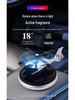 Solar-Powered Rotating Helicopter Car Air Freshener - Perfume Holder for Center Console
