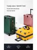 28" Women's Suitcase: Thick Aluminum Frame, Large Capacity, Silent Universal Wheels, Durable Travel Design. Logo Customization Available.