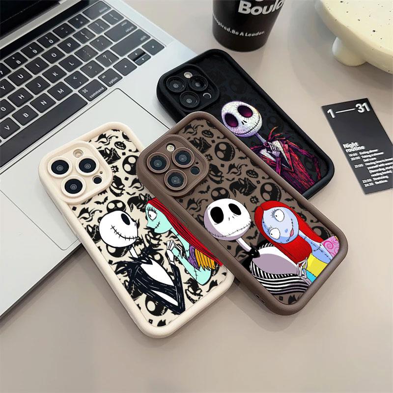 The Nightmare Before Christmas Jack Sally Skellington Case For Apple iPhone 17E 15 16 14 13 12 11 17 Pro Max Air Plus 16E Cover