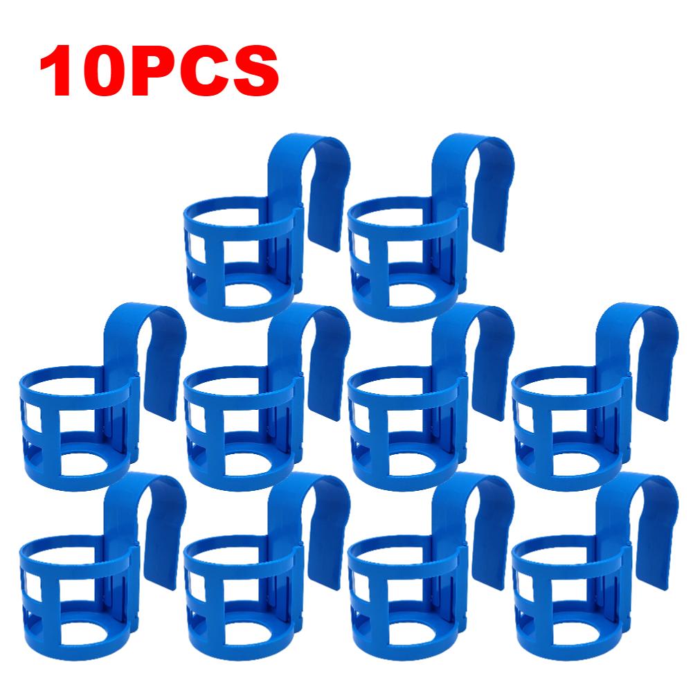 1-10PCS Pool Water Cup Hanger Pool Side Storage Shelf Beverage Drinks Beer Container Reusable Water Cup Holder Pool Accessories