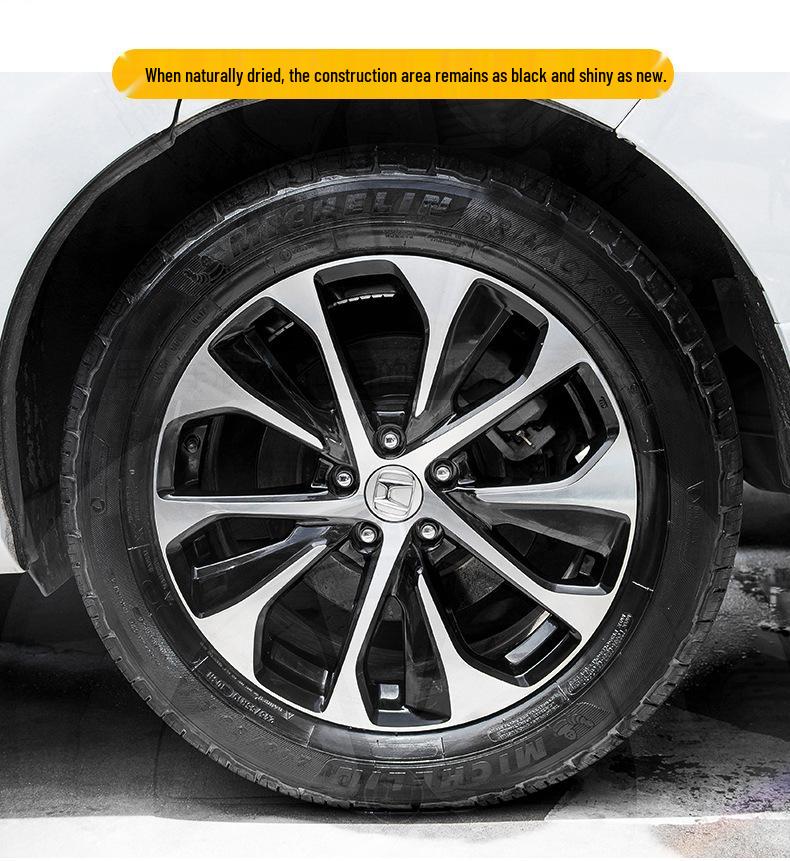 Tire Shine & Conditioner: Dustproof, Anti-Ash, Black Bright Glaze for 3D Tire Refresh