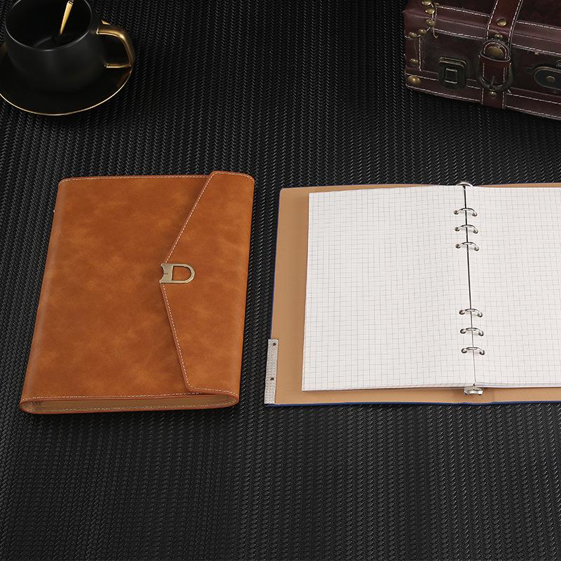 A5 Tri-Fold Loose-Leaf Notebook with Customizable Logo and Creative Mind Map Design