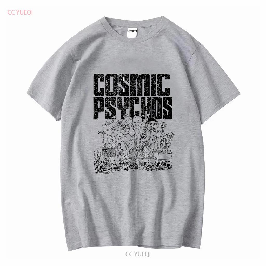 Seltenes Cosmic Psychos Band T-Shirt für Fans S4455 Lang- oder Kurzarm Vintage Gewaschen Dehnbar Weich Stylisch Atmungsaktiv Unisex