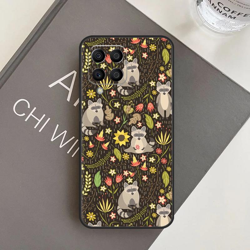 Cartoon Raccoon Kawaii Case For Samsung Galaxy M20 M32 M52 M56 M06 M16 M36 M54 M34 M14 M35 M55 M15 M11 M31 M13 M53