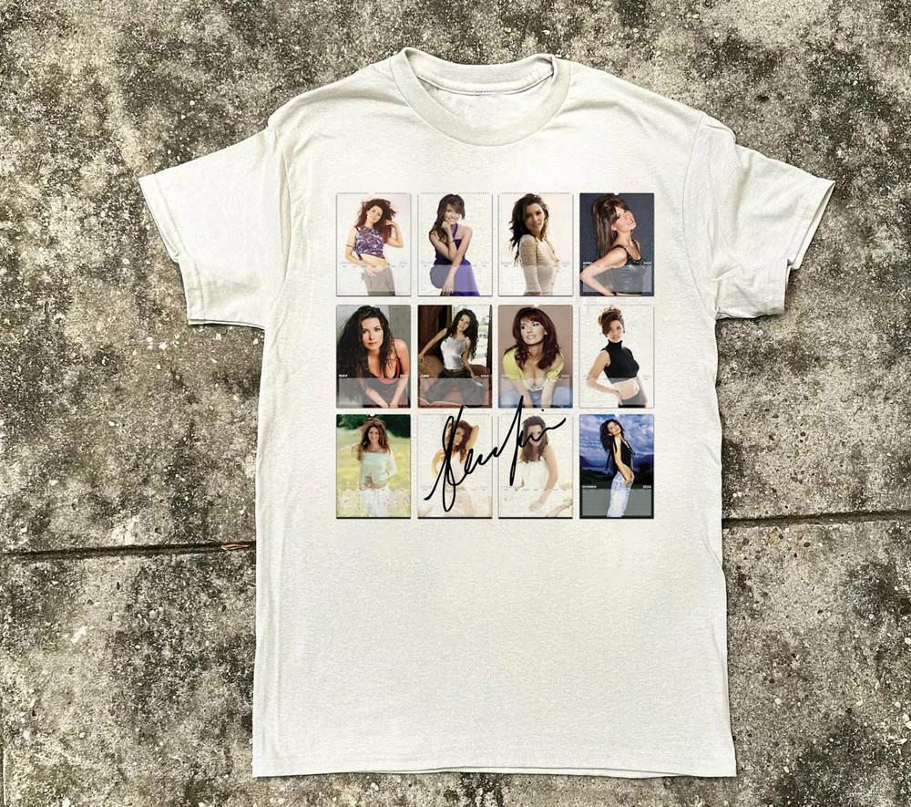 НОВЫЙ ГОРЯЧИЙ Шайя Твейн Белый Хлопок Все размеры S-5XL Подарок для фанатов AD104 Унисекс Футболка M