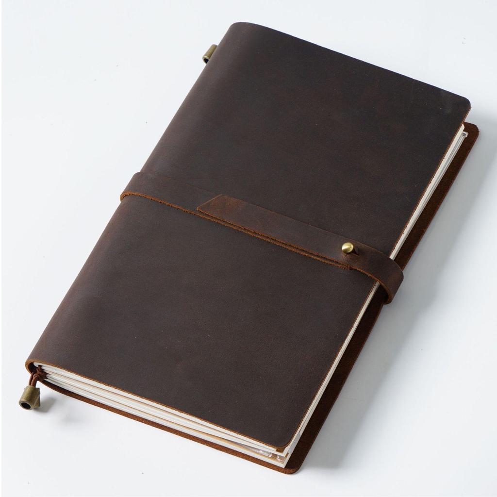 Cross-border Leather Passport Holder & Retro Genuine Leather Notebook
