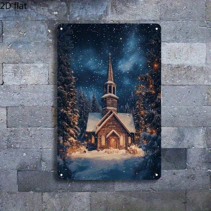 

Metal Wall Art Retro Decorative Painting Living Room Home Decor 20x30cm