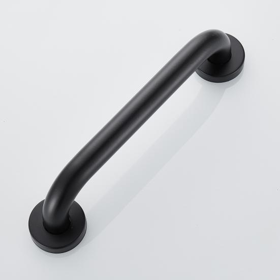 1 Set Shower Handrail Space Saving Strong Load-bearing Anti Slip Rustproof Good Grip Towel Rack Stainless Steel Handicap Elderly Senior