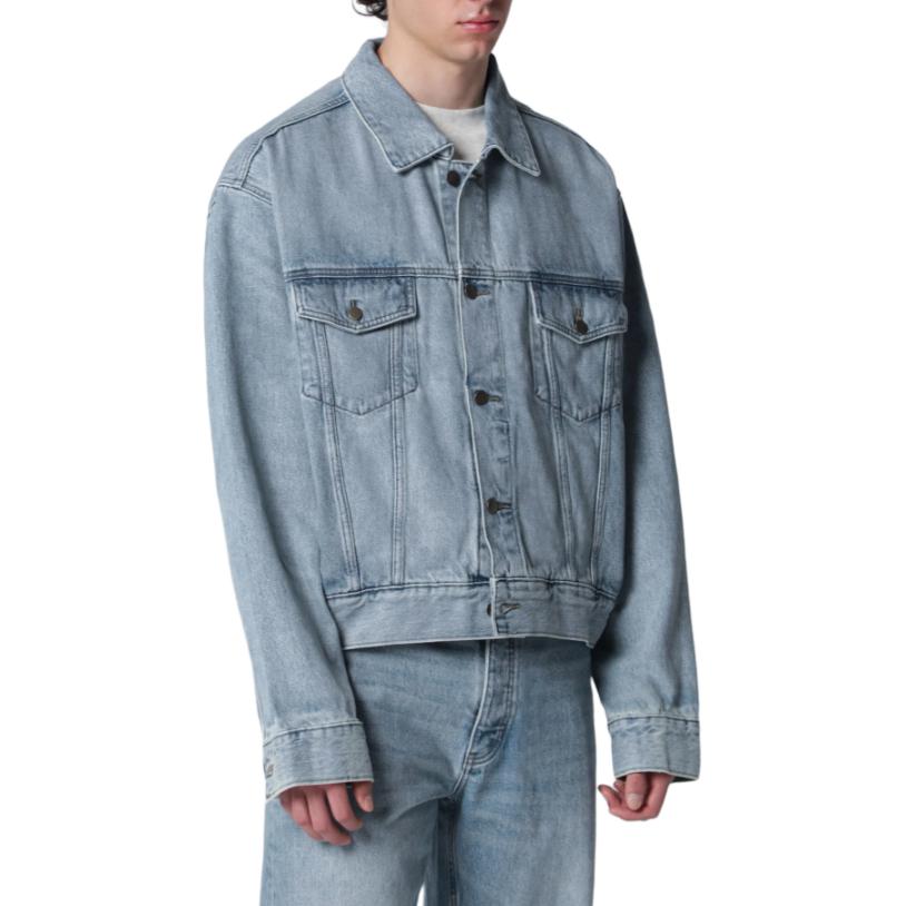Fear of God Essentials Classic Denim Jacket Classic Blue Unisex Outerwear 202SP264431F