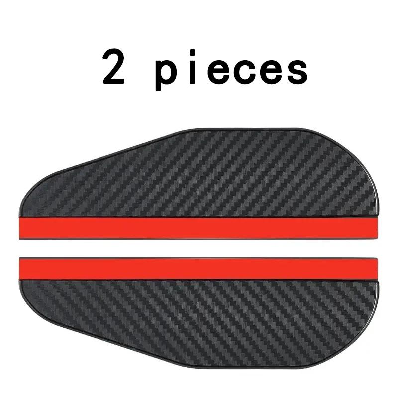2PCS Car Rearview Mirror Sun Visor Rain Eyebrow  Carbon Fiber Car Rearview Side Snow Rain Cover Mirror Accessories