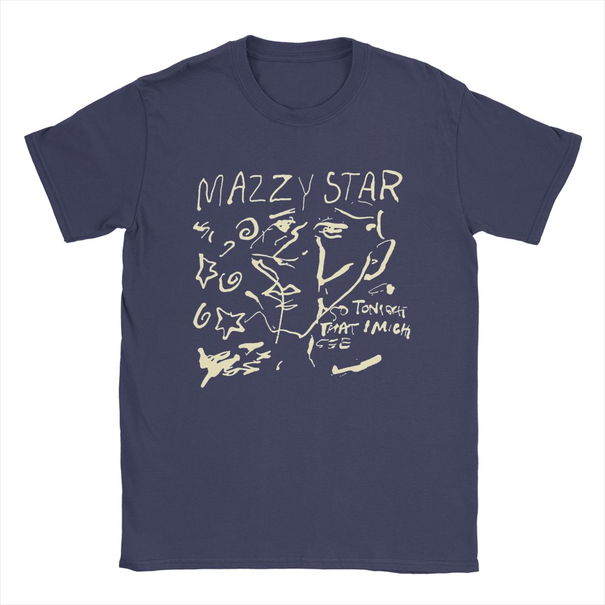 

Мужская футболка Mazzy Star Leisure Cotton Tee Shirt Short Sleeve Band Music T Shirts Round Neck Clothes Classic M