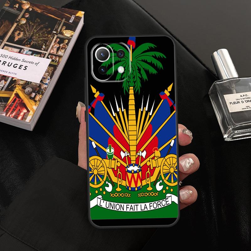 Haiti Haitianische Flagge Hülle Für Xiaomi 11T 12T 13T 14T Pro 13 14 15 Ultra POCO X7 Pro X3 X5 X6 F5 F6 M6 Pro Abdeckung