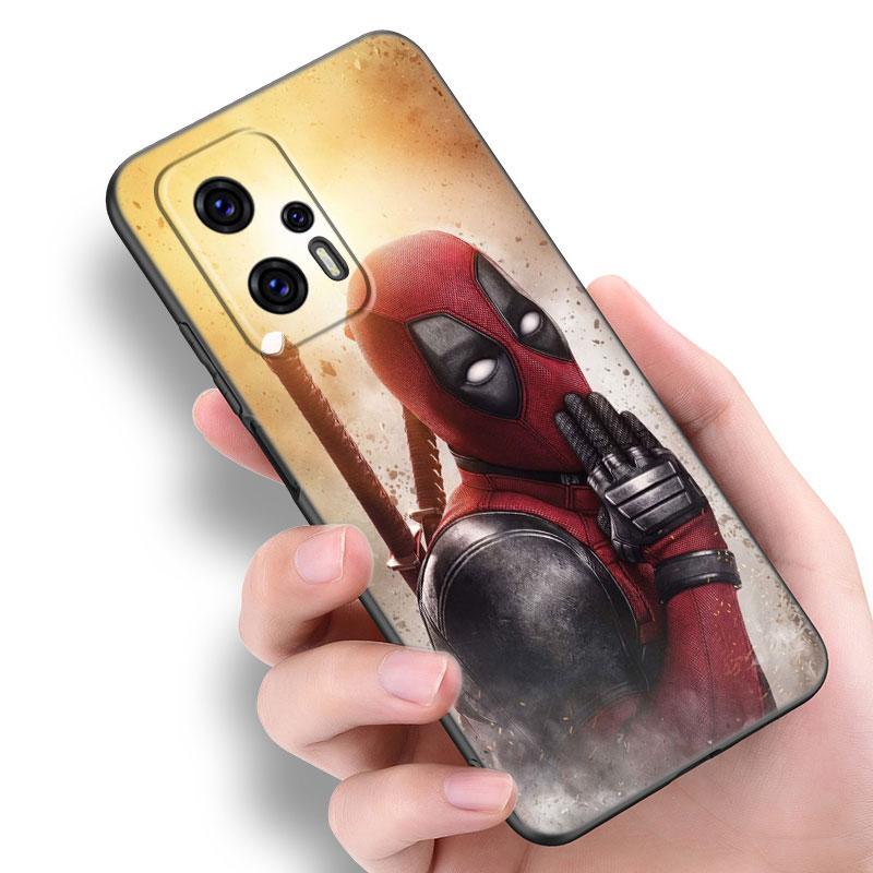 Cool Deadpool Black Silicone Phone Case For Xiaomi POCO X3 X4 NFC F5 M3 M4 M6 X5 X6 Pro F3 F4 GT 5G C55 C65 M5