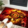 1PC rug Football Manchester Crest Carpet, Chair Rug,Area Rug for Office Bedroom living rooms bedroom, Doormat decor Christmas fan gifts