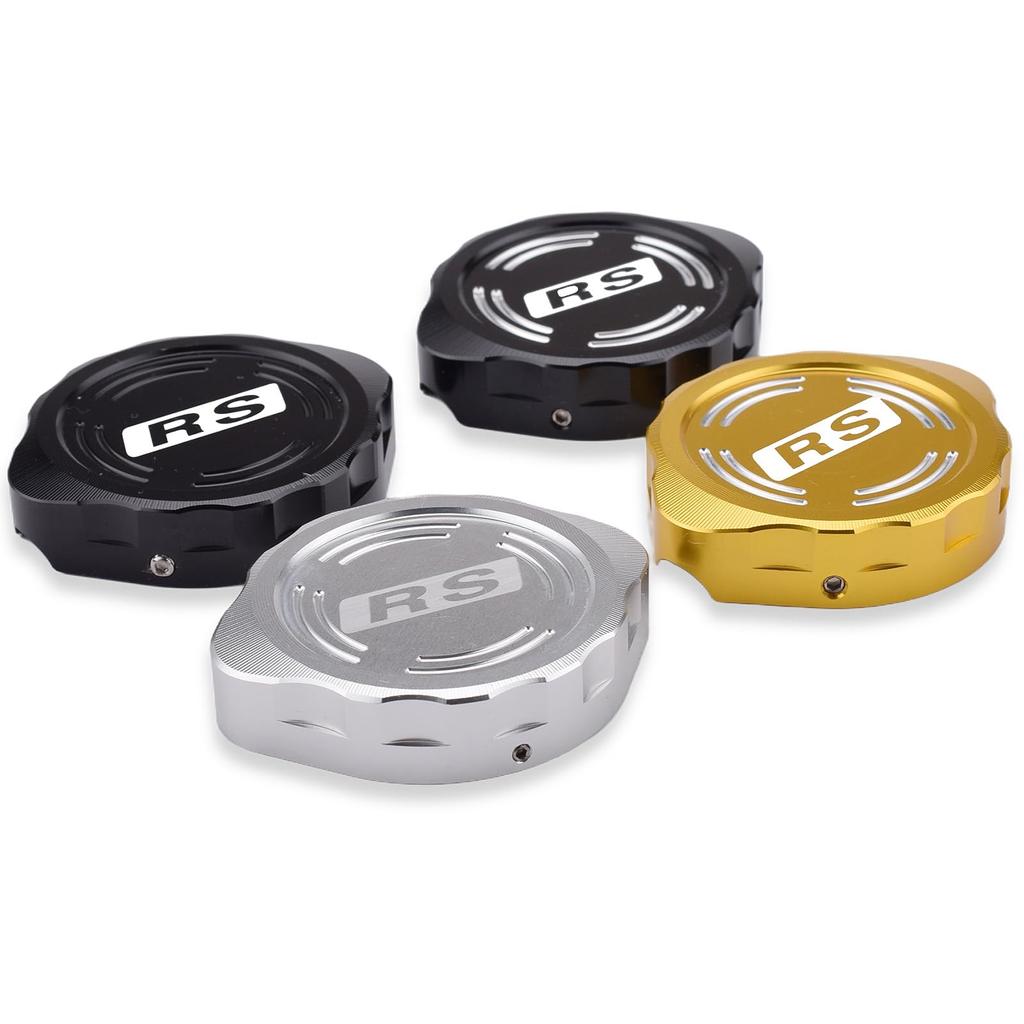 LEDISHUN Motorcycle Radiator Cap Cover for Kawasaki Z900RS CAFE (2021-2024) (Gold)