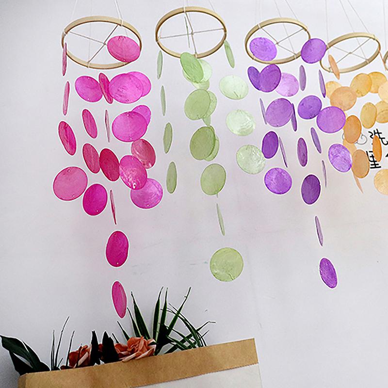 

Ins Home Decor Natural Shell Dream Wind Chimes Bohemian Dream Catchers розовый