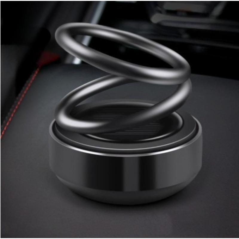 Solar Car Carrying Fragrance Air Freshener Perfume Double Ring Rotary Decoration Automobile Interior Air Outlet Diffuser