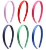 1.5cm Solid Headbands Satin Headband DIY Crafts Hairband Colorful Head Bands for Girls Women Thin Elastic Hair Hoop Accessories
