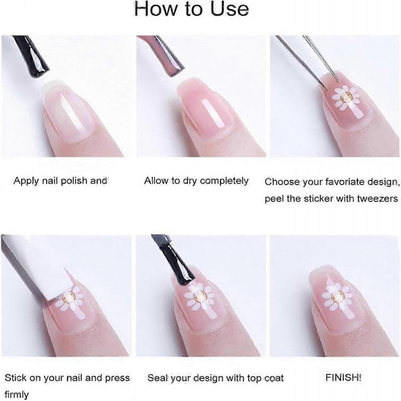 Christmas Nail Stickers, 2pcs 5D Nail Art Stickers, Nail Charms, Nail Stickers, Nail Stickers, Self-Adhesive, Charms Nails, Nail Design, Christmas Gif