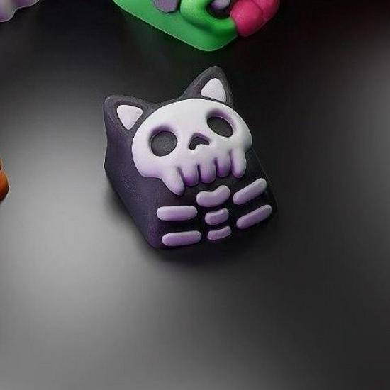 

Персонализированные 3D мультяшные кейкапы для Хэллоуина для механических клавиатур - Милые, красочные и универсальные