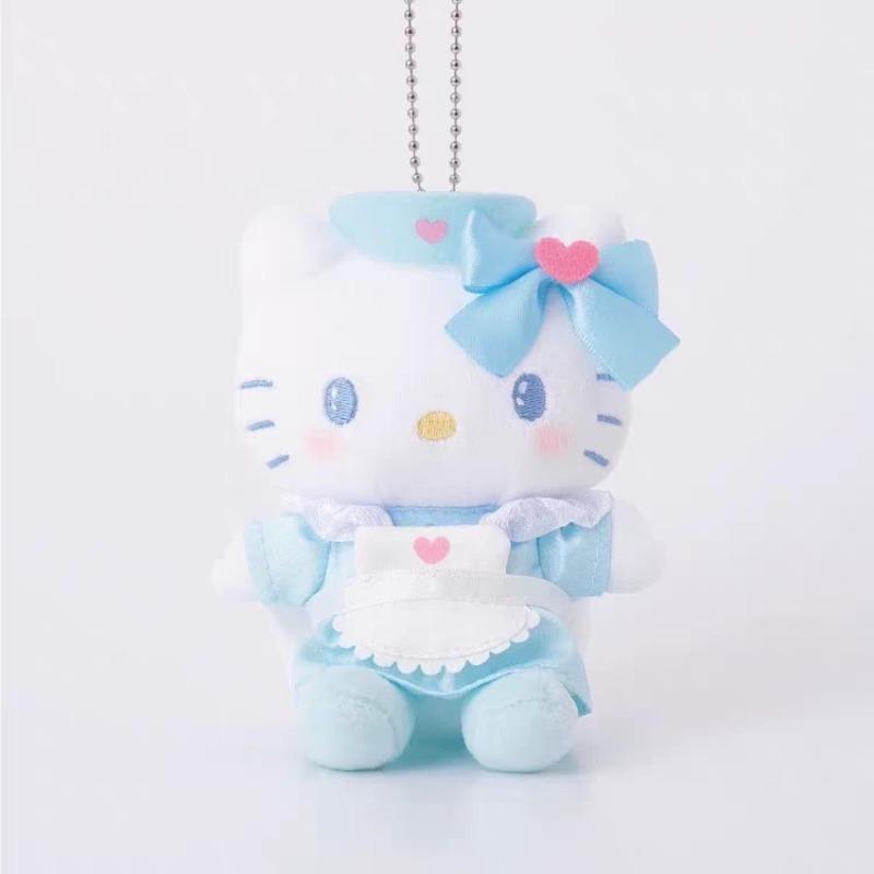 Plush Keychain Kuromi MY Melody Cogimyun Hello Kitty Angel Nurses Series KThingS Bag Pendant Soft Stuffed Birthday Gifts