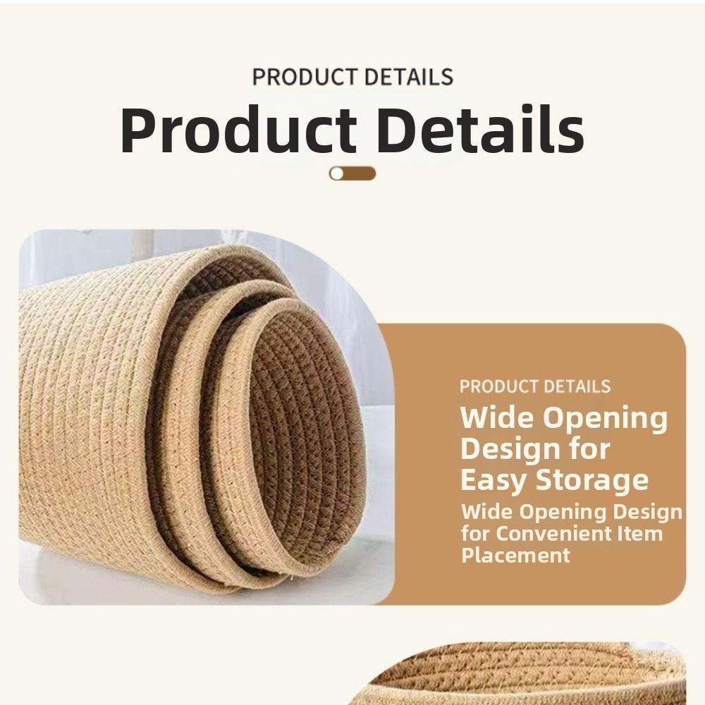 Modern Flower Pot Basket Handmade Woven Flowerpot Weaving Planter  for Sundries Gifts Flowers