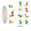 Wholesale Dinosaur Animal Kids Camaraderie School Teacher Gift Reward Stickers Party Fun Cute Self-Adhesive Labels 50-500Pcs