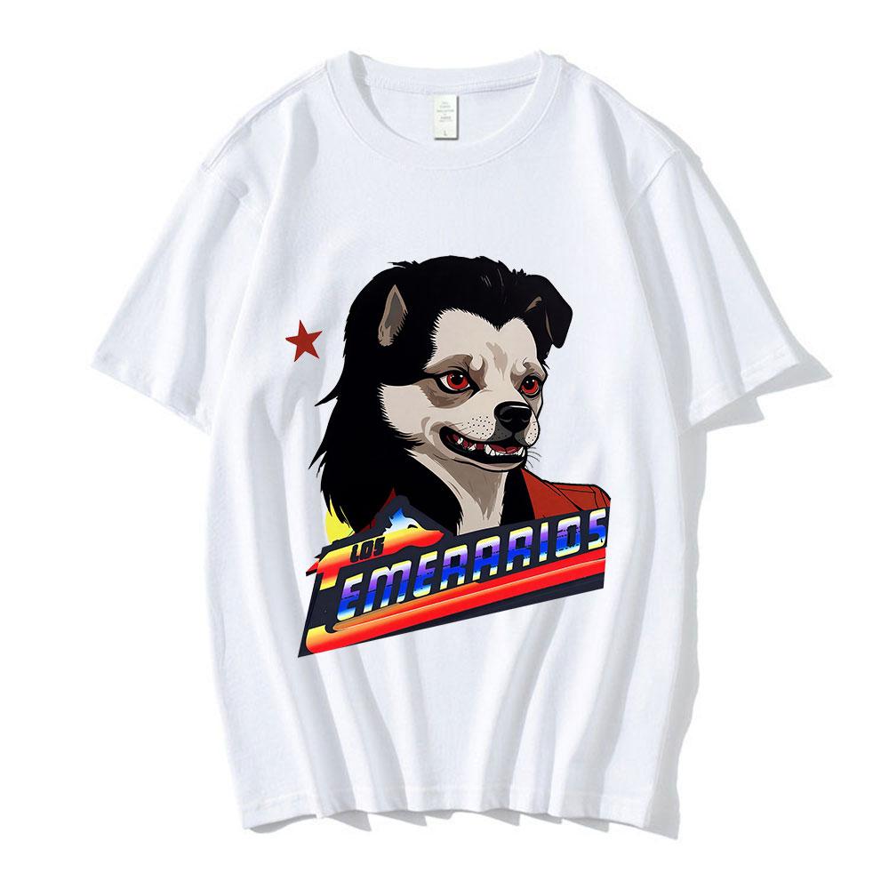 

Los Temerarios Dog Funny Meme T-Shirt Variation Brainrot Graphic T-shirts Men Women Pure Cotton T-shirts Short Sleeve Tops Tees S разноцветный