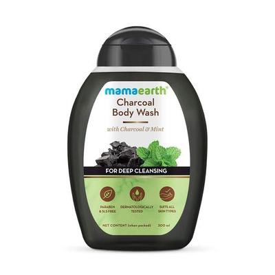 Charcoal Body Wash With Charcoal & Mint for Deep Cleansing, Shower Gel For Men 300 Ml