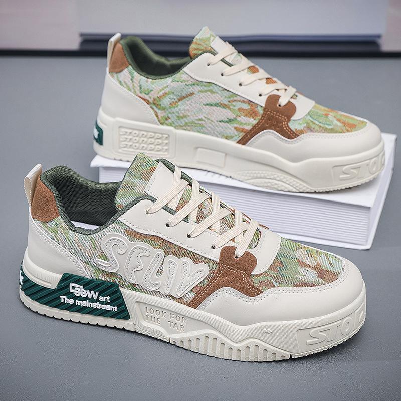 

Spring new 2025 large size foreign trade special new men s shoes four seasons fashion versatile soft sole white shoes 44