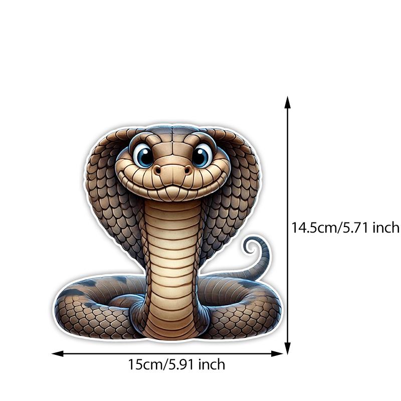 

Twisted Snake Car Sticker Vinyl Decal Waterproof Rear Window Motorcycle Camper Bumper Truck Laptop Decoration TM307 A-15cm Longest Side