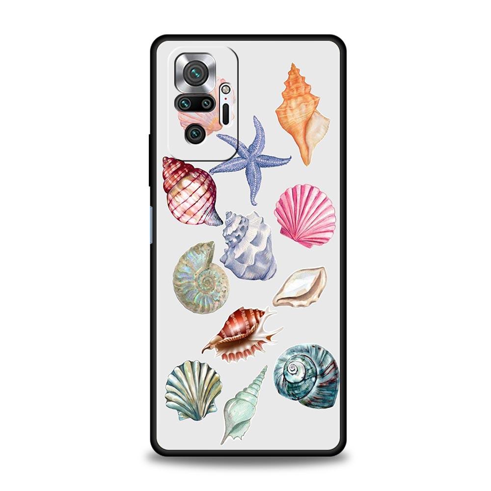 Phone Case For Xiaomi Redmi Note 14 13 12 Pro Plus 5G 9S 9 10 11 4G 14C 13C 12C 10C 9C 9A Soft Cover Ocean Life Theme