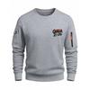 2026 Mens Printed Crewneck Sweatshirt Casual Slim Fit Top Teens