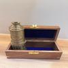 Handmade 50.8 cm Brass Marine Telescope Spyglass with Wooden Box Nautical Gift Decor
