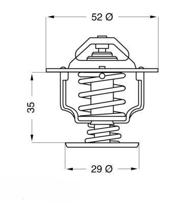 Wahler 4269.78D Thermostat, Coolant