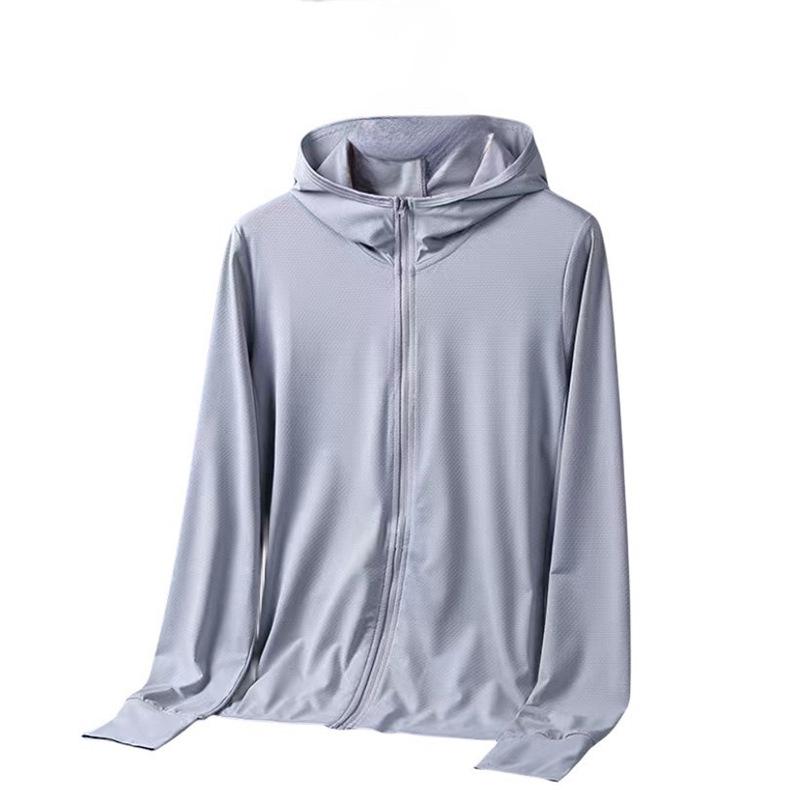 Men's Summer Ice Silk Sun Protection Jacket: Lightweight, Breathable, Quick-Drying for Outdoor Sports