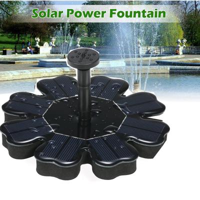 Schwimmender Solarbrunnen in Blumenform, Wasserpumpe für Vogelbad, Pool, Gartendekoration im Freien