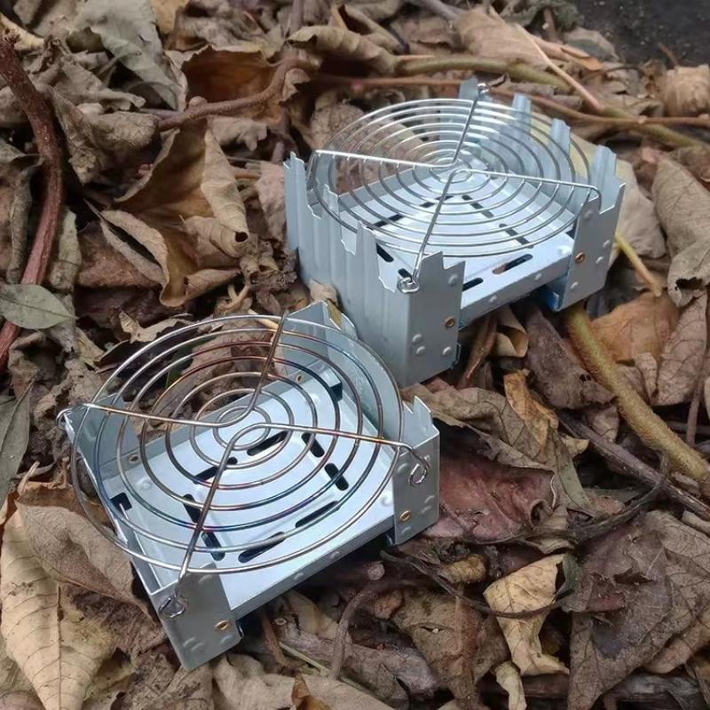 Bærbar Camping Alkoholovn Brænder Solid Alkoholbrændstof Foldbar Ovn Udendørs Mini Spiritus Madlavning Madlavningsudflugt Picnic Grill Voks Ovn