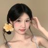 Elegant Floral 3D Hair Clip - Sweet Bangs Duckbill Accessory for Summer